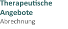 Therapeutische Angebote